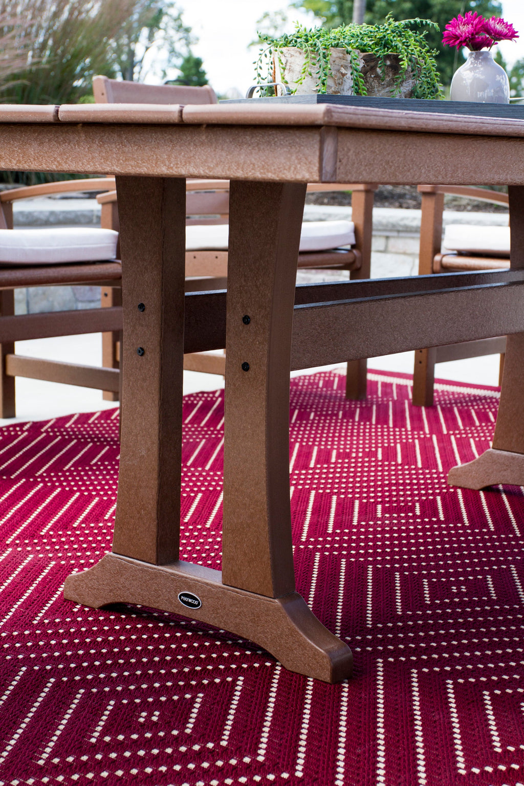 Farmhouse Trestle 37 x 72 Dining Table