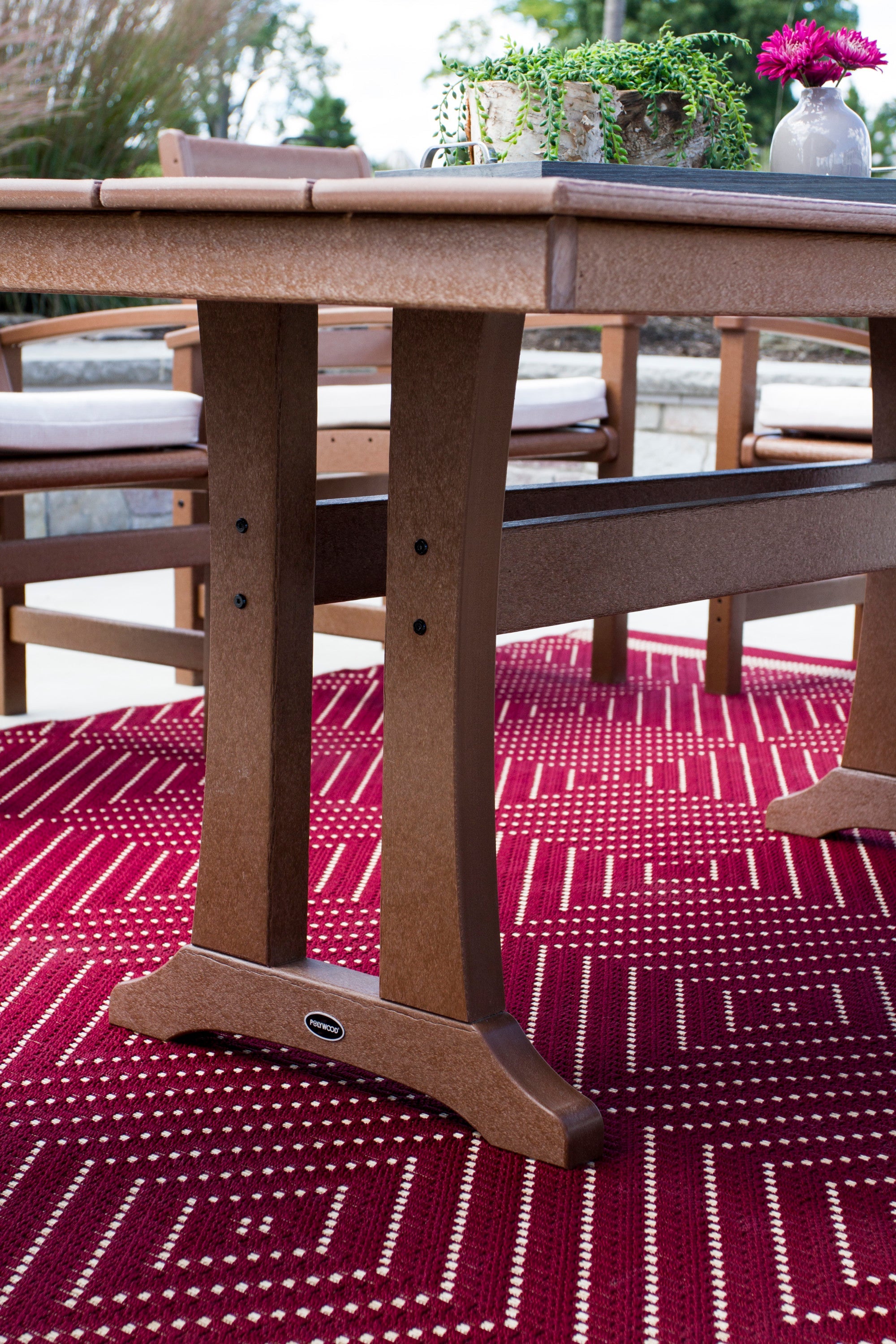 Farmhouse Trestle 37 x 72 Dining Table
